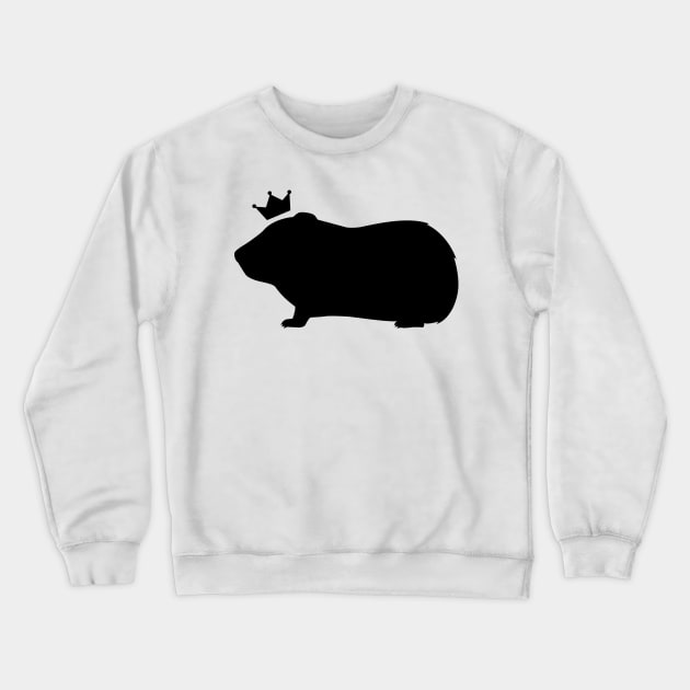 Guinea Pig Queen Silhouette Crewneck Sweatshirt by PaperRain